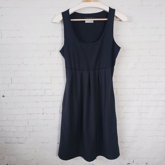 Columbia Marrakesh Maven Omni-Wick Dress Size S Solid Black Pockets Stretch - Picture 1 of 7
